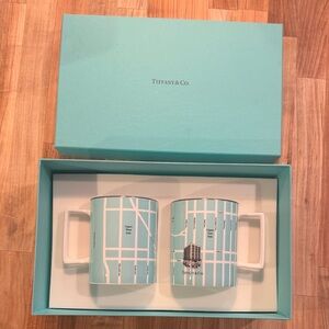 LIMITED EDITION, COLLECTIBLE. Tiffany & Co. Mug Duo, original box, never used.